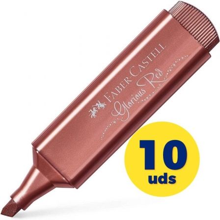 Faber Castell Textliner 46 Rojo Metálico (Set de 10)